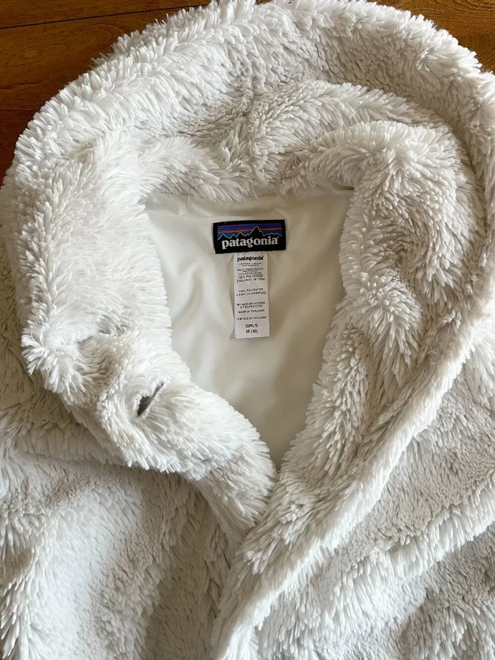 Patagonia ivory plush jacket M 10